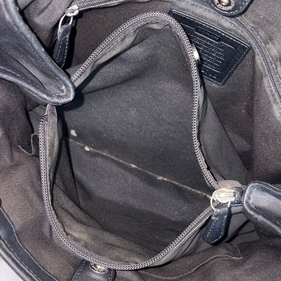 Coach Bag Purse Handbag Signature Logo Drawstring Carryall Tote Shoulder Bag - Picture 13 of 16